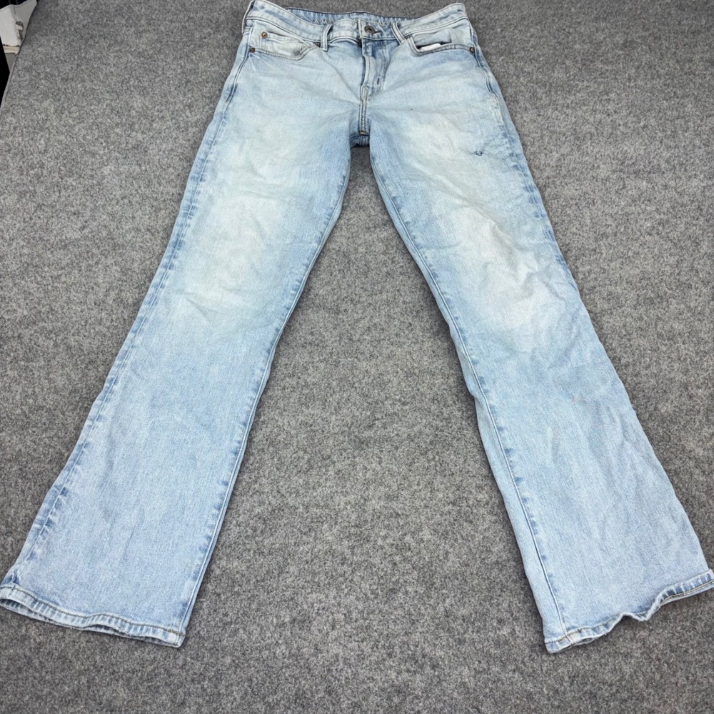 American Eagle Bootcut Jeans Mens 30x32 Light Wash Airflex+ Denim Pants Casual